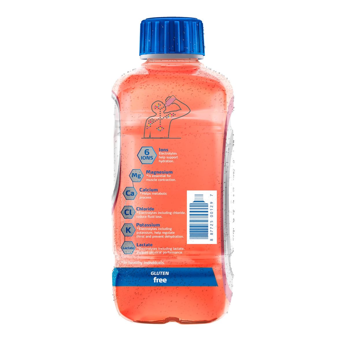 Electrolit Zero being poured to show refreshing strawberry-banana flavor.