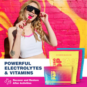 ElectroPop vitamins and electrolytes boost flavor and energy support