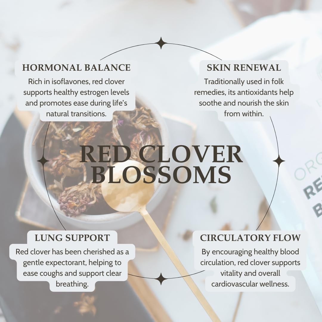 Elanen Naturals Albania-origin red clover blossoms, clean and sustainably sourced