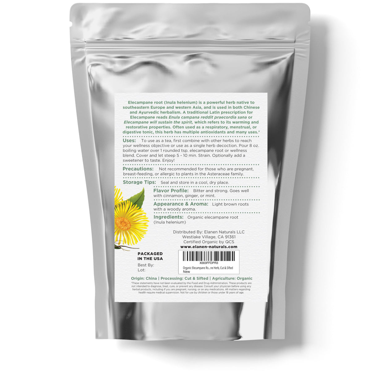 Elanen Naturals processing at Southern California facility ensures quality control.