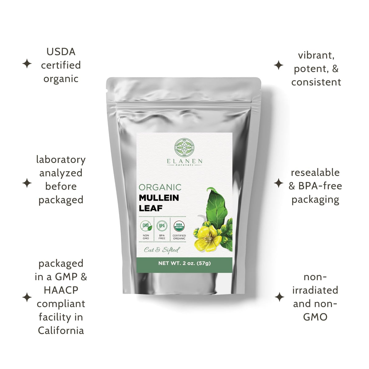 Elanen Naturals USDA Organic seal verifying certified standards.