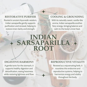 Elanen Naturals sarsaparilla root chips ready for herbal recipes.