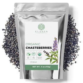 Elanen Naturals Organic Chasteberry bottle front for daily use
