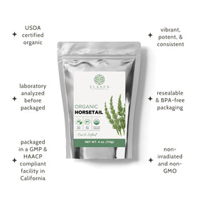 Elanen Naturals organic horsetail herb from Albania