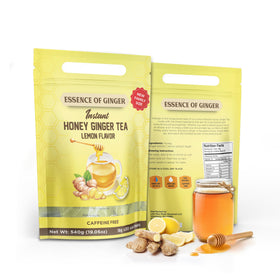 Elephant Park honey lemon ginger crystal tea packets ready for quick brew.