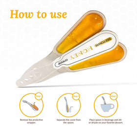Elephant Park individually wrapped honey spoons ensure freshness and portability.