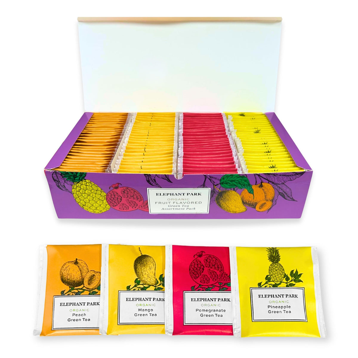 Elephant Park pineapple green tea flavor with tropical aroma