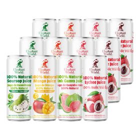 ELEPHANT WORLD No sugar added juice showcases natural sweetness from fruits