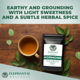 Elephantal Wellness chaste berry dong quai herbs closeup for hormonal balance