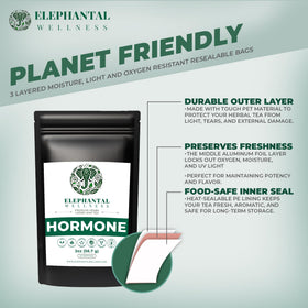 Elephantal Wellness liver detox herbs sachet closeup for detox-friendly routine