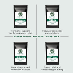Elephantal Wellness Premium Well Balanced Tea cup with herbs caffeine-free daily ritual