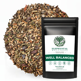 Elephantal Wellness Premium Well Balanced Tea front view for daily balance