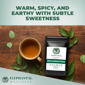 Elephantal Wellness tea brew pour captures warm aroma for comfortable moments.