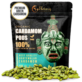 Eletary Guatemalan green cardamom pods 4oz pack for vibrant flavor in meals.