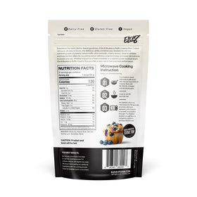 Elev8 Creamy Rice blueberry muffin pour demonstrates fast mix and smooth texture.