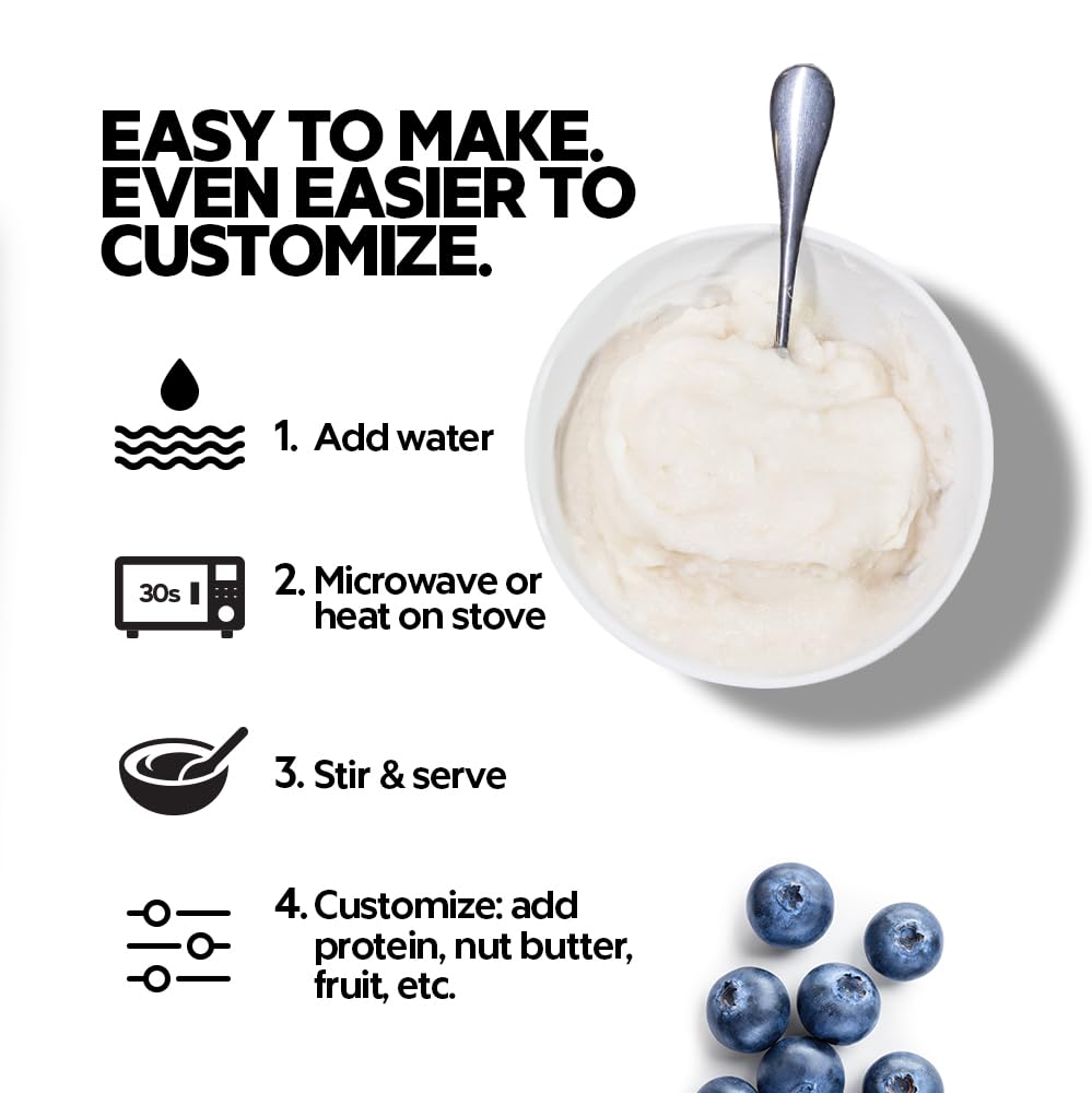 Elev8 Creamy Rice Chocolate Cake dry mix bag emphasizes easy prep and portions.