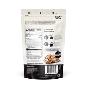 Elev8 Creamy Rice Cinnamon Roll in a bowl delivers comforting flavor and balanced macros.