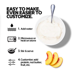 Elev8 Creamy Rice Georgia Peach macro-friendly portion supports balanced nutrition
