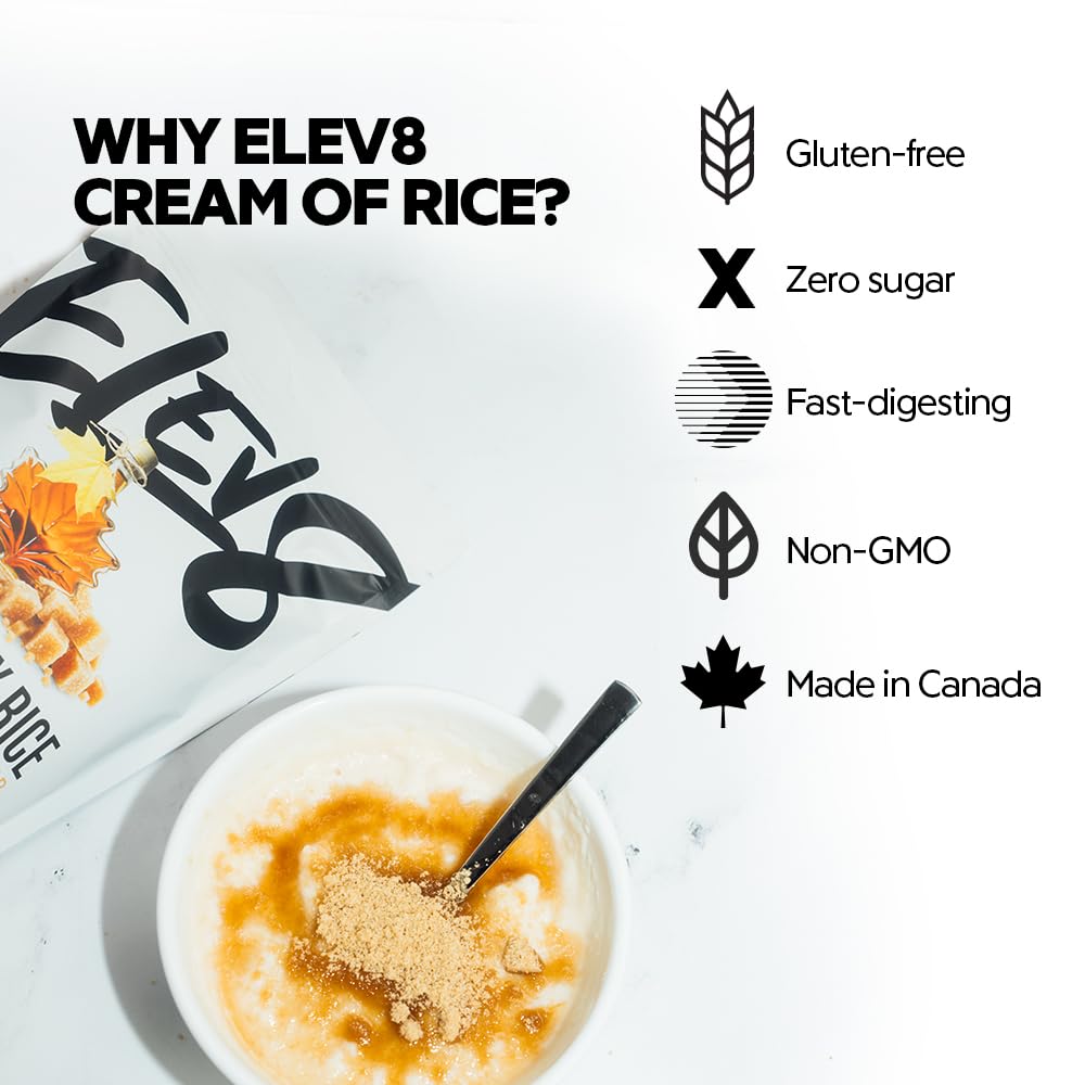 Elev8 Creamy Rice close-up texture showing fluffy, creamy grains