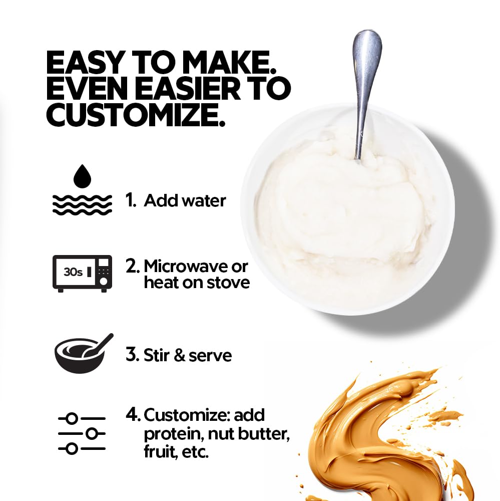 Elev8 Creamy Rice bowl mixed with milk offers a smooth, comforting meal.