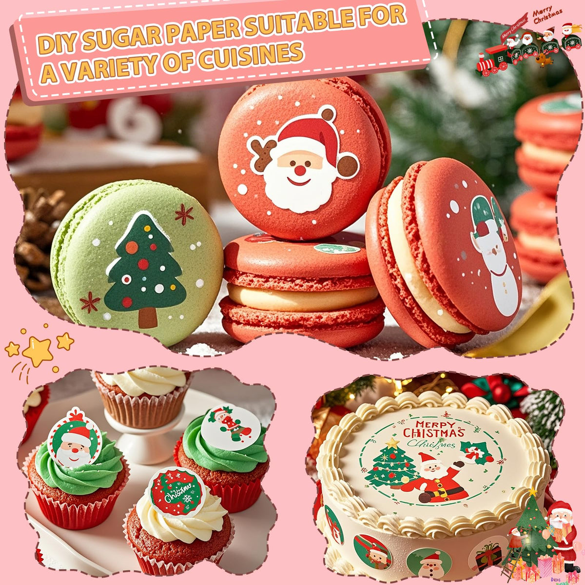 ELFLUENT edible-paper sheets ready for icing printing on cookies and treats.