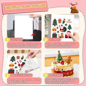 ELFLUENT printable sugar sheets for cupcakes enable personalized dessert designs.