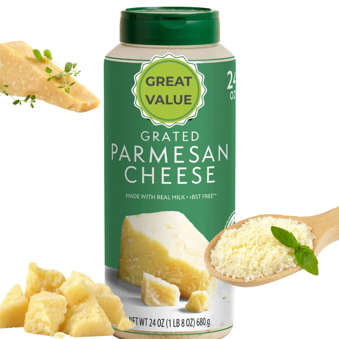 ELI&VAL grated parmesan bottle ready-to-use for fast pasta meals.