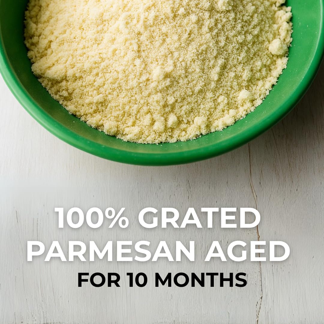 ELI&VAL parmesan cheese grated over salads for a savory lift.