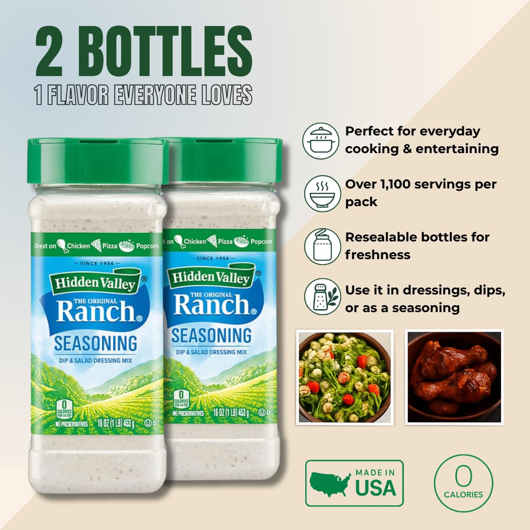 ELI&VAL Hidden Valley Ranch dressing mix in a kitchen scene for easy meals.