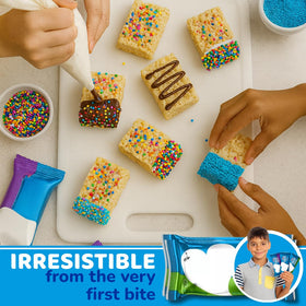 ELI&VAL individually wrapped rice treats for grab-and-go snacking.