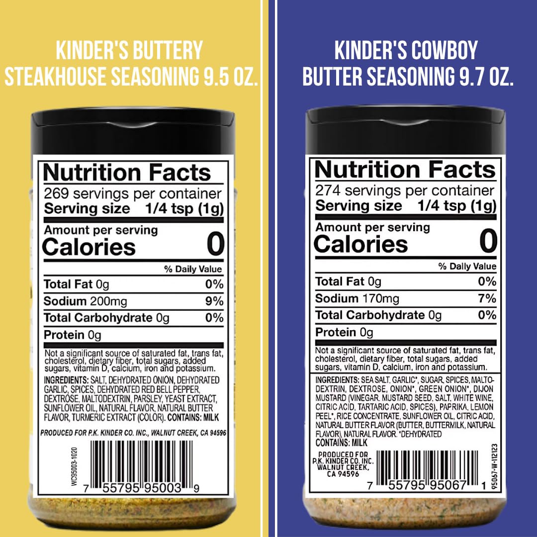 Product labels highlight brand, flavors, and gourmet potential for everyday meals.