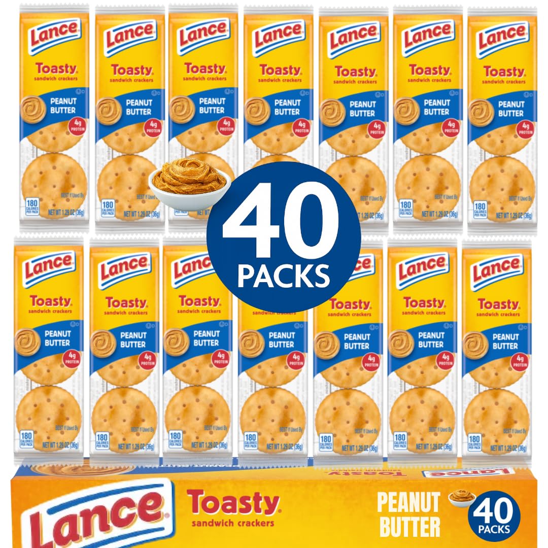 ELI&VAL Lance Toasty box view, convenient lunchbox snack with classic peanut butter