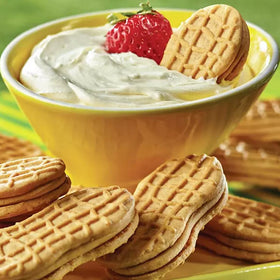 ELI&VAL Nutter Butter cookies on a party tray, ideal for snackable dessert options.