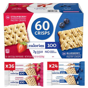 ELI&VAL strawberry pastry crisps box for quick breakfast snacks