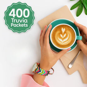 ELI&VAL Truvias coffee sweetener enhances morning coffee without calories