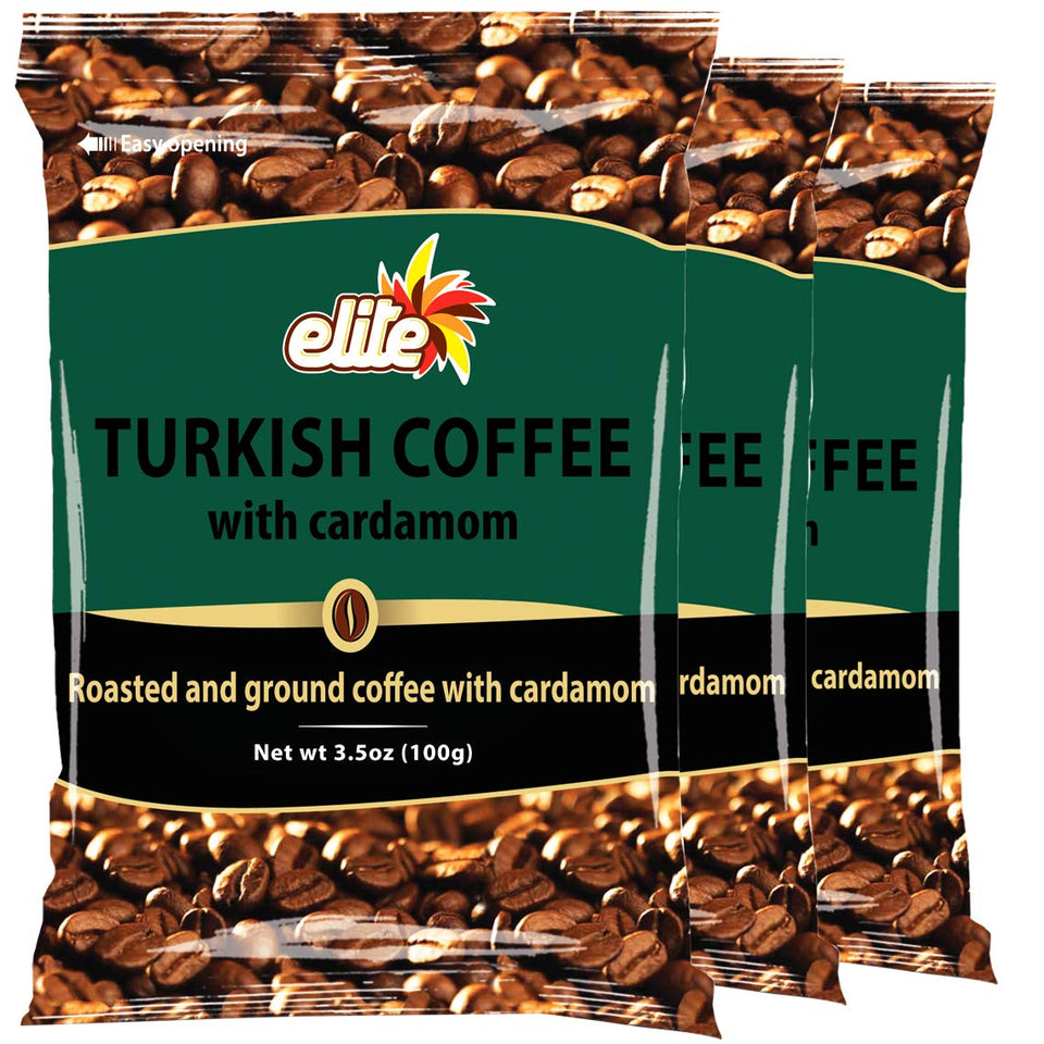 Elite Turkish Coffee with Cardamom aroma in a cup, perfect for a comforting morning ritual.