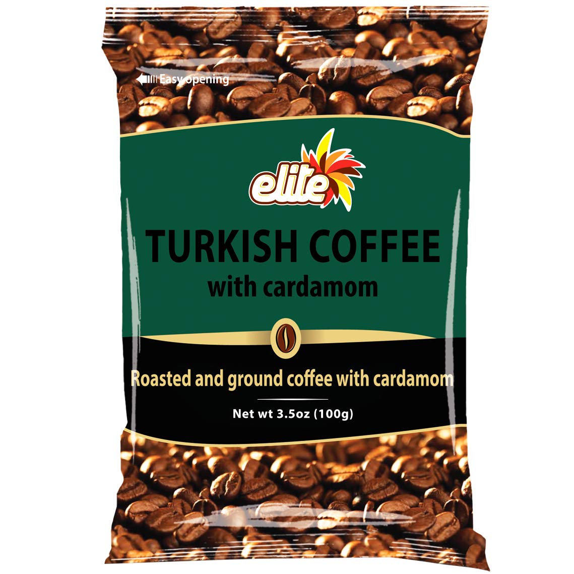 Elite Turkish Coffee with Cardamom, aroma-filled brew ideal for social gatherings.