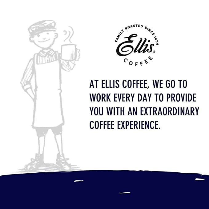 Ellis Coffee Philadelphia Roast 1854 heritage signals trusted craft for daily use.