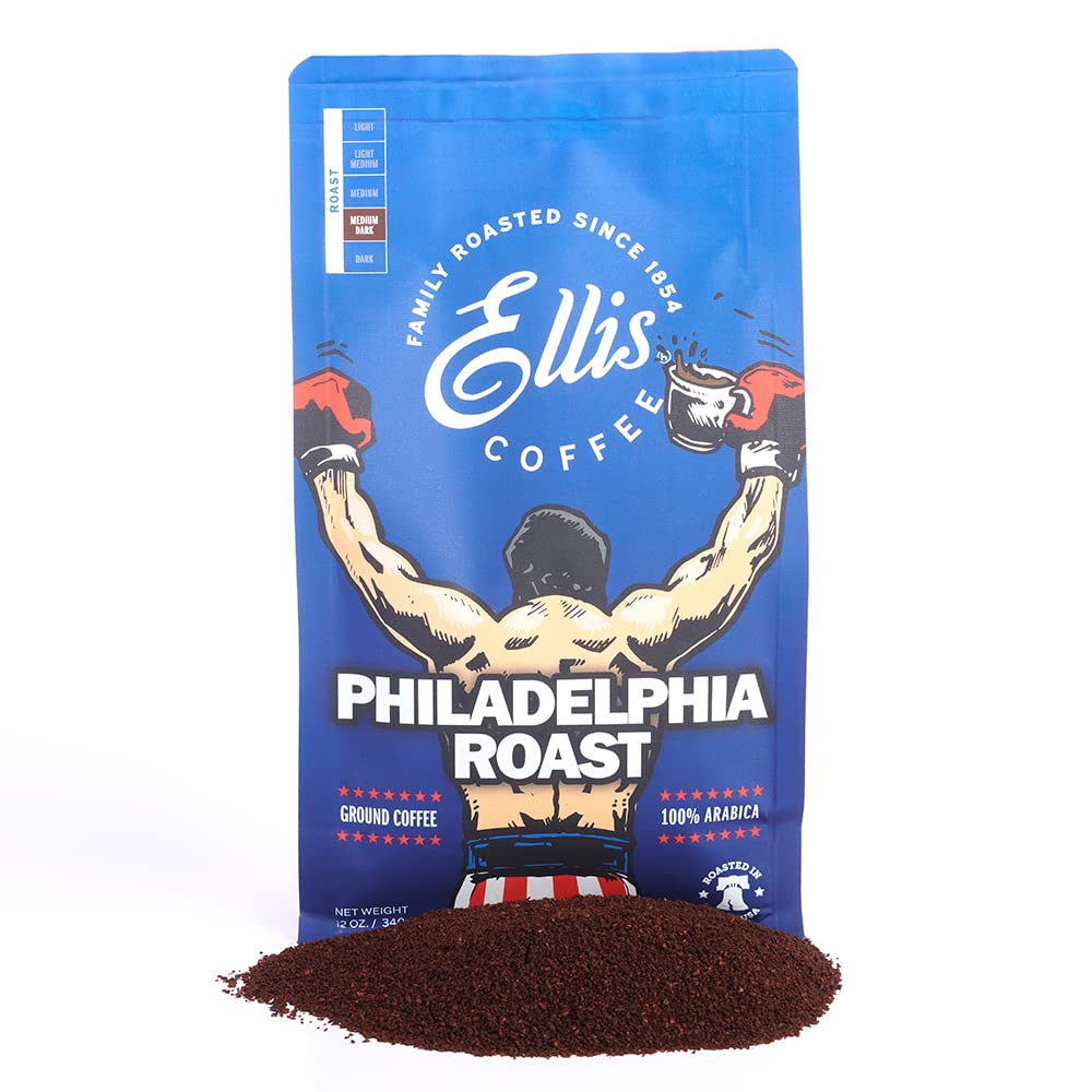Ellis Coffee Philadelphia Roast kosher seal communicates dietary options for shoppers.