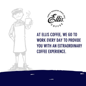 Ellis Coffee Presidential pods table scene, perfect for a family breakfast ritual.