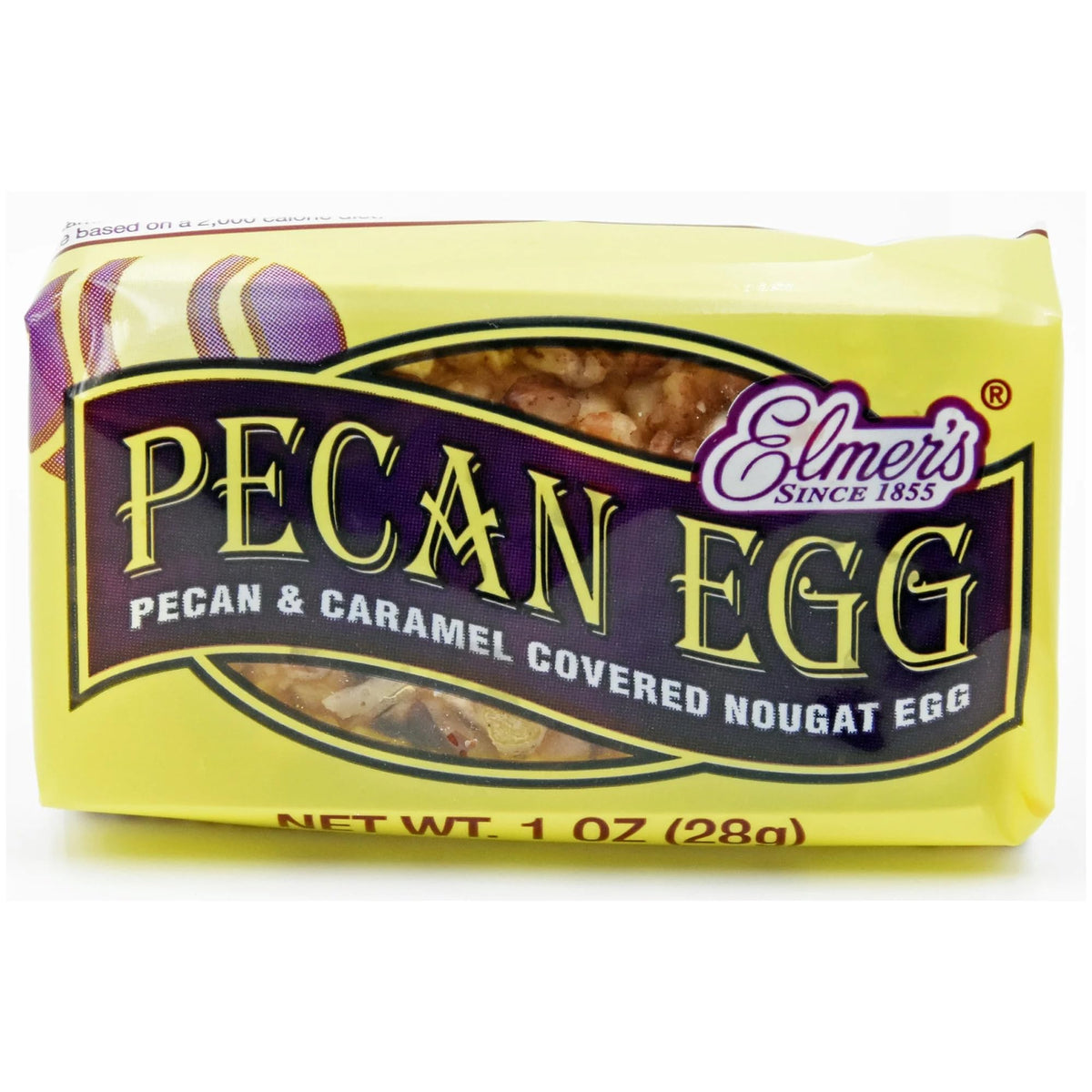 Elmer Pecan Eggs nougat center, perfect for celebrations.