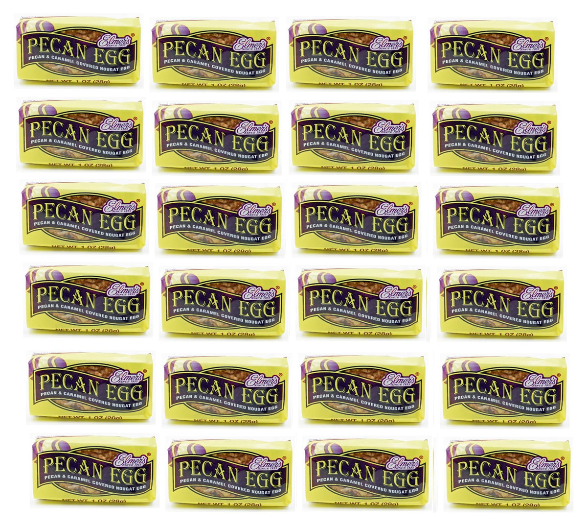 Elmer Pecan Eggs 24-pack, ideal for Easter baskets.