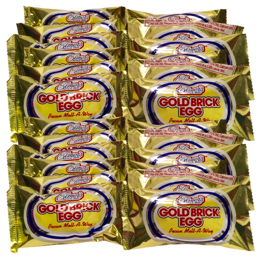 Elmer's Chocolate gold brick eggs packaging, ideal for festive gifting.
