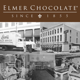 Elmer's Chocolate Gold Bricks Eggs close-up highlights glossy shells and a rich center for gifting.