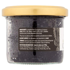 Pearls on a spoon highlight the delicate texture of Elsinore caviar.