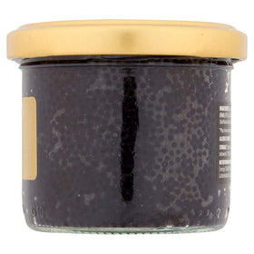 Elsinore Black Lumpfish Caviar served on a blini for refined canapés.