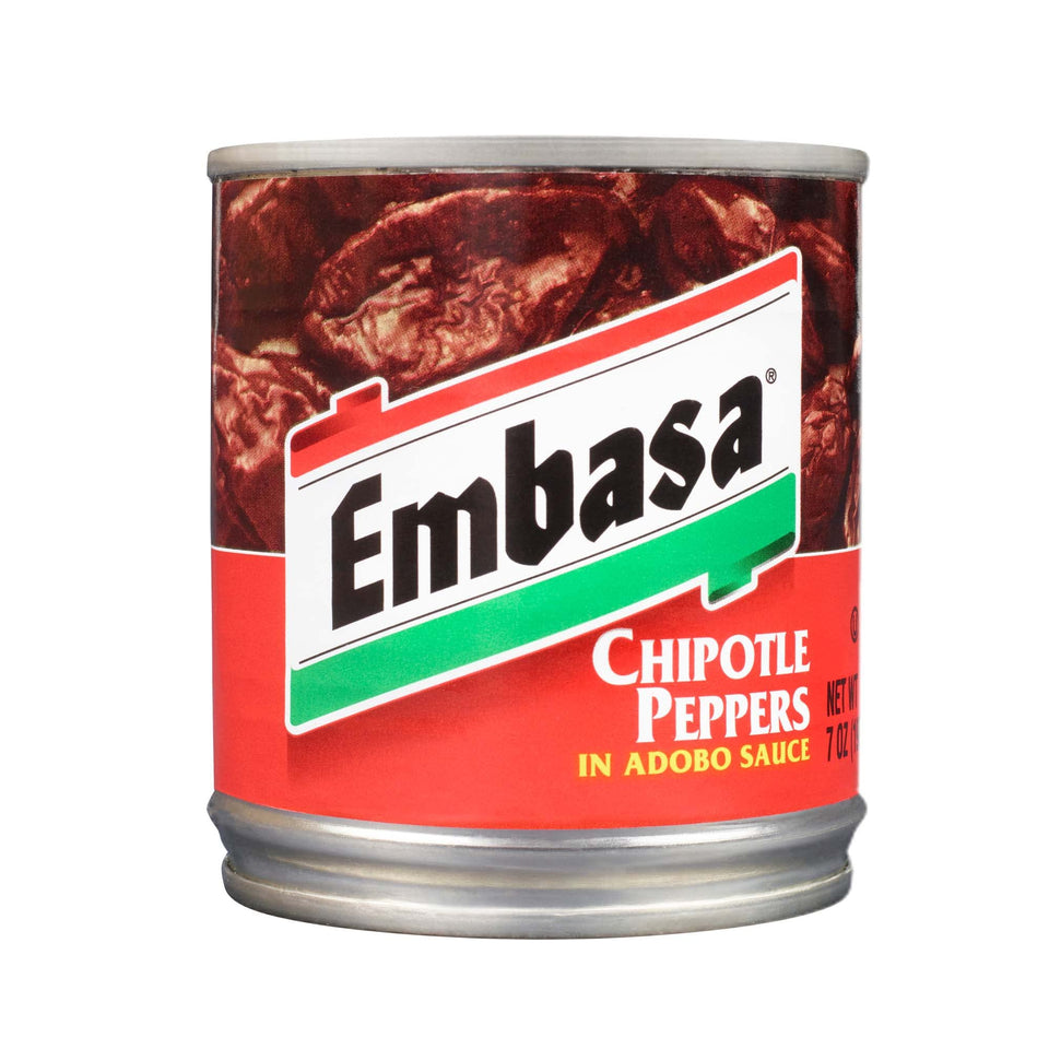 Embasa Chipotle Peppers in Adobo Sauce can for smoky marinades