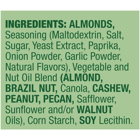 Non-GMO Emerald almonds with no artificial colors or preservatives