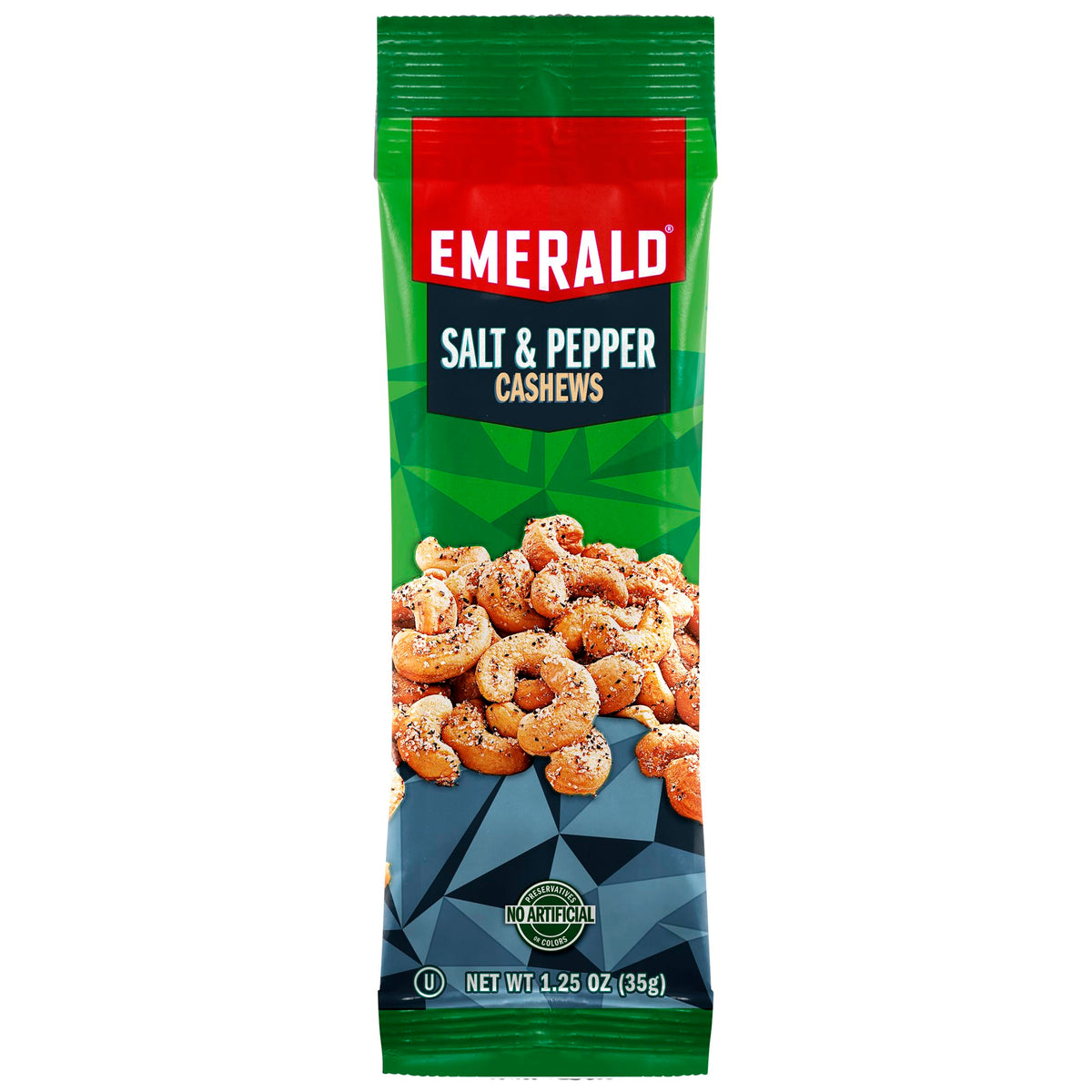 Emerald Nuts Salt & Pepper Cashews snack tubes ready for school, work, or travel