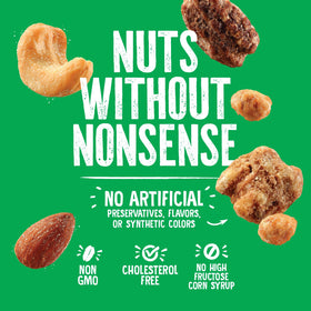 Emerald Salty Sweet Mixed Nuts glazed pecans delivering a rich sweet salty bite.